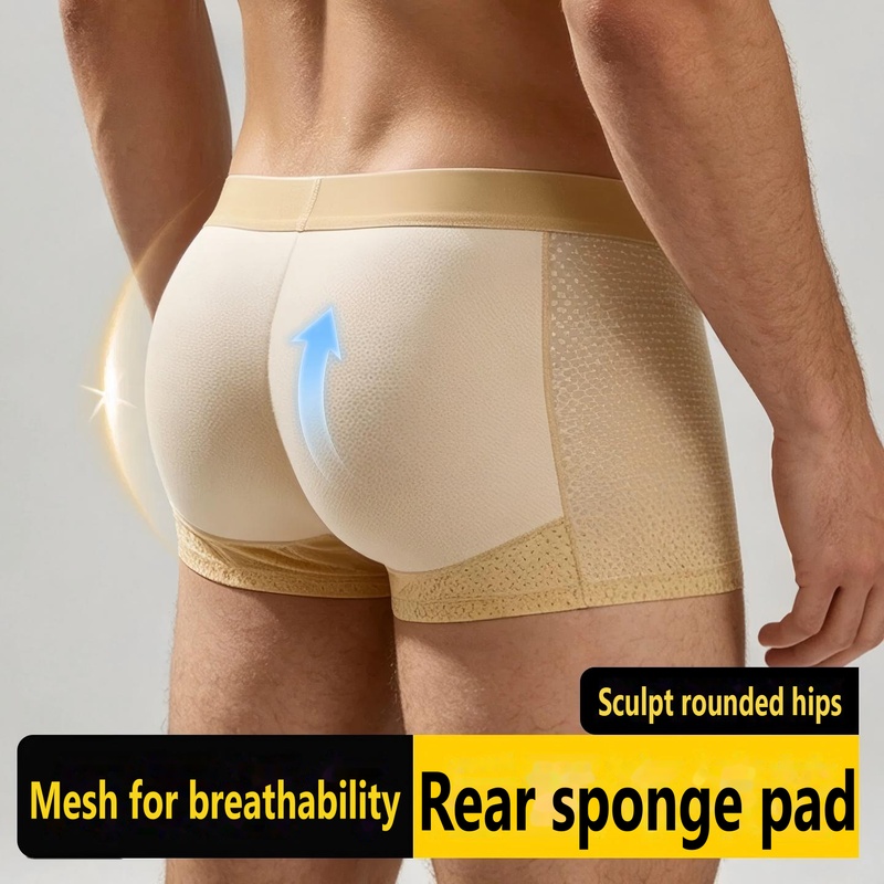 Trunk Breathable Men - Erkekler için Dolgulu Boxer İç Çamaşırı,